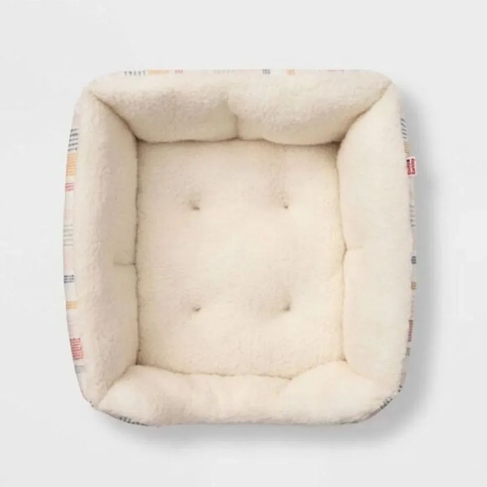 High Walled Cuddler Beds for Cats & Dogs Small Pet Bed‎ Cute Soft Sherpa Comfort